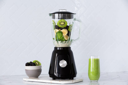 500W Glass Blender with Two Adjustable Speeds 1.5L - Black V196-TB100B