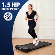 1.5 HP 52cm Electric Walking Pad Treadmill with Remote Control and Display Screen V196-TM111