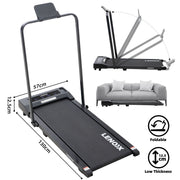 2HP 52cm Walking Pad Treadmill w/ Remote, Foldable Handrail, and Tablet Holder V196-TM2000
