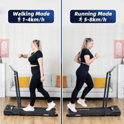 2HP 52cm Walking Pad Treadmill w/ Remote, Foldable Handrail, and Tablet Holder V196-TM2000