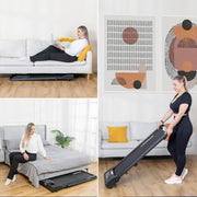 2HP 52cm Walking Pad Treadmill w/ Remote, Foldable Handrail, and Tablet Holder V196-TM2000