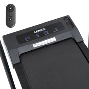 2HP 52cm Walking Pad Treadmill w/ Remote, Foldable Handrail, and Tablet Holder V196-TM2000