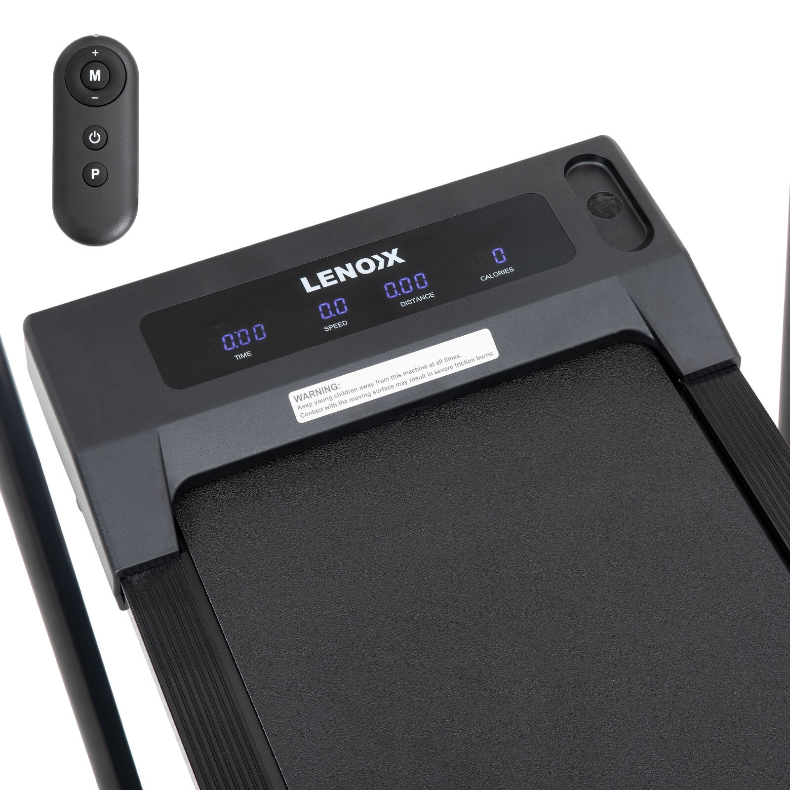 2HP 52cm Walking Pad Treadmill w/ Remote, Foldable Handrail, and Tablet Holder V196-TM2000