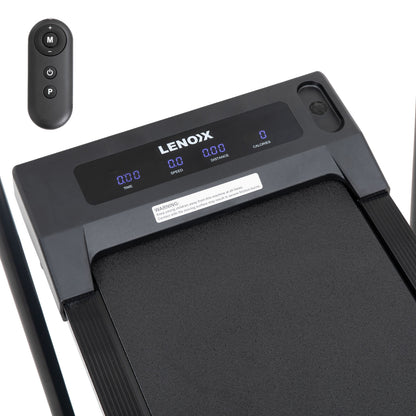 2HP 52cm Walking Pad Treadmill w/ Remote, Foldable Handrail, and Tablet Holder V196-TM2000