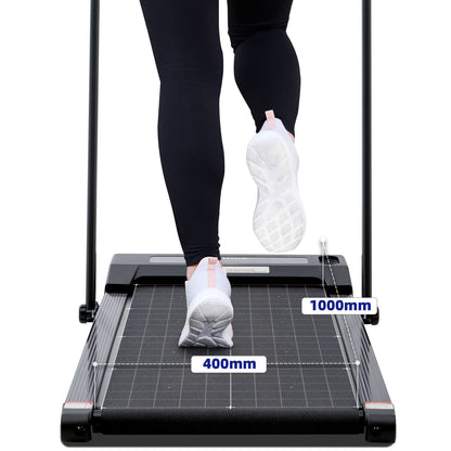 2HP 52cm Walking Pad Treadmill w/ Remote, Foldable Handrail, and Tablet Holder V196-TM2000