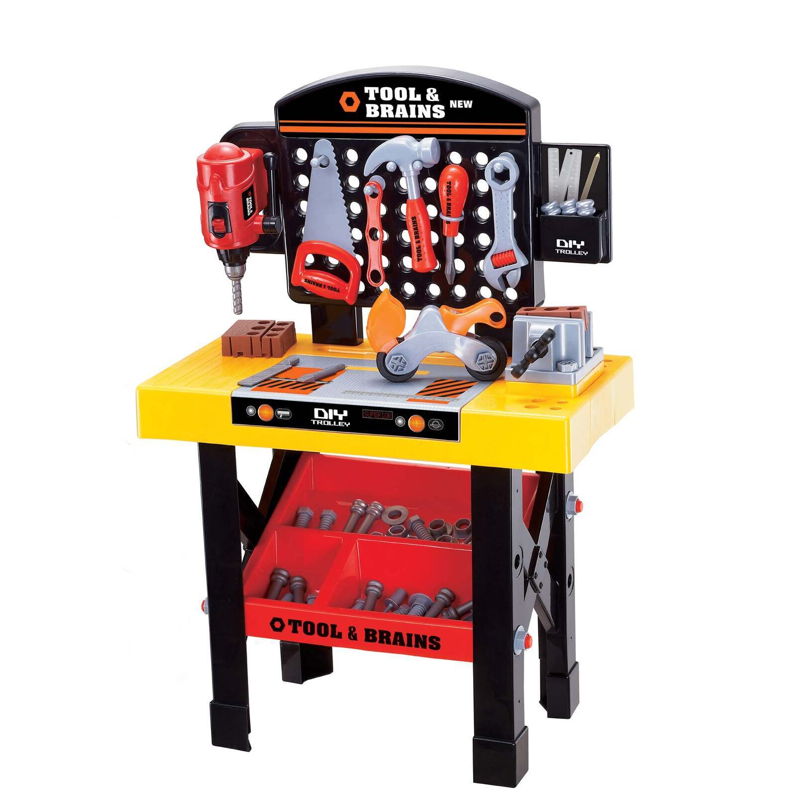 Children's Tool Workbench Playset w/ Toy Tools & Accessories V196-TS20