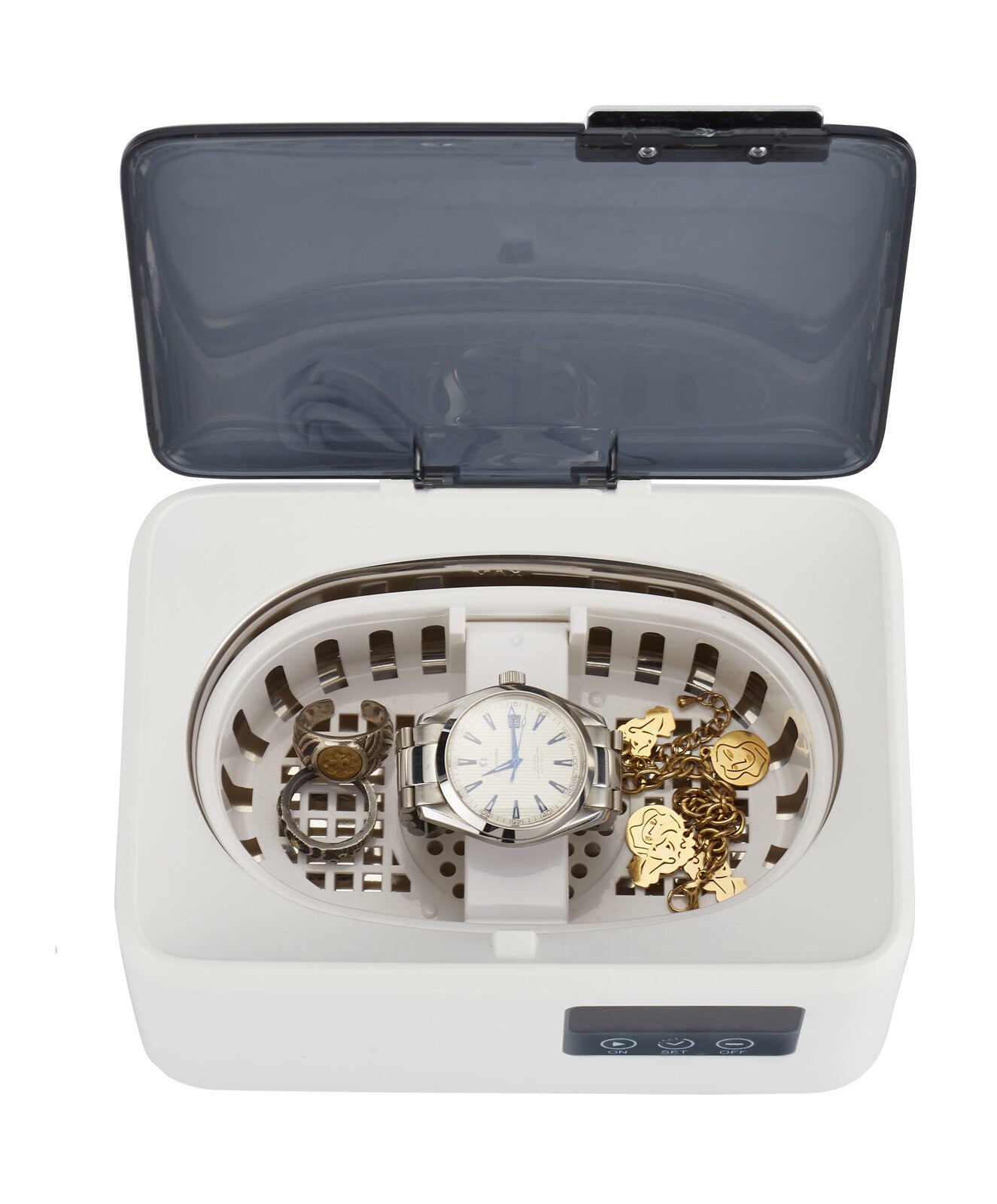 50W Ultrasonic Jewellery Cleaner, 4800HZ w/ 600ml Tank and LED Display V196-USC218
