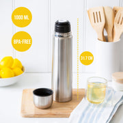 1L Stainless Steel Vacuum Flask Insulated Drink Container V196-VF1000