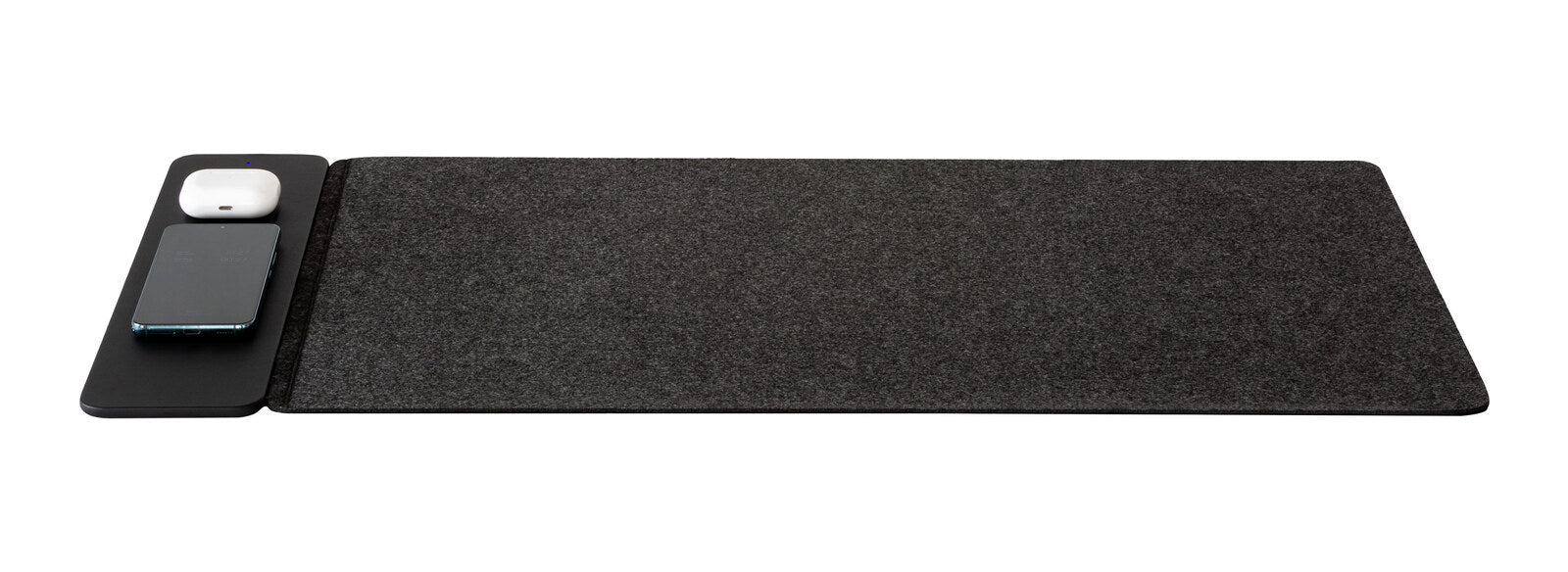 Reversible Wireless Fast Charging Desktop Mat for Smartphones and Earbuds V196-WCDM15