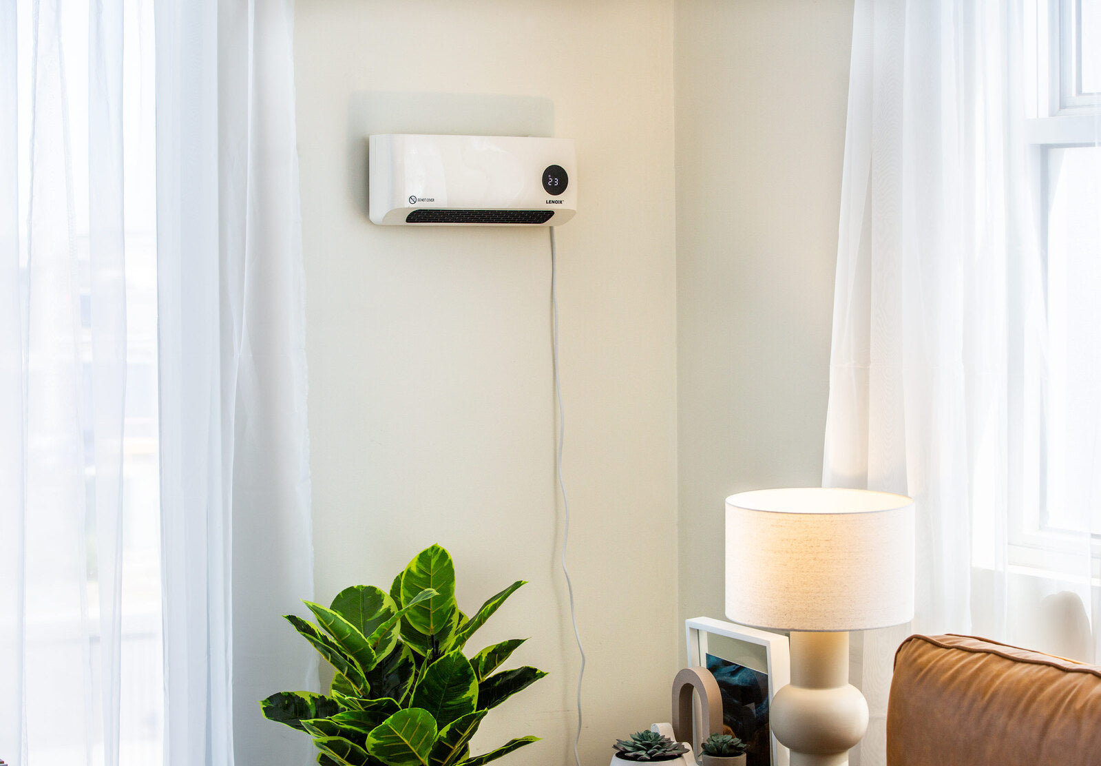 Wall-Mounted Heater & Fan with Remote Control V196-WMH20