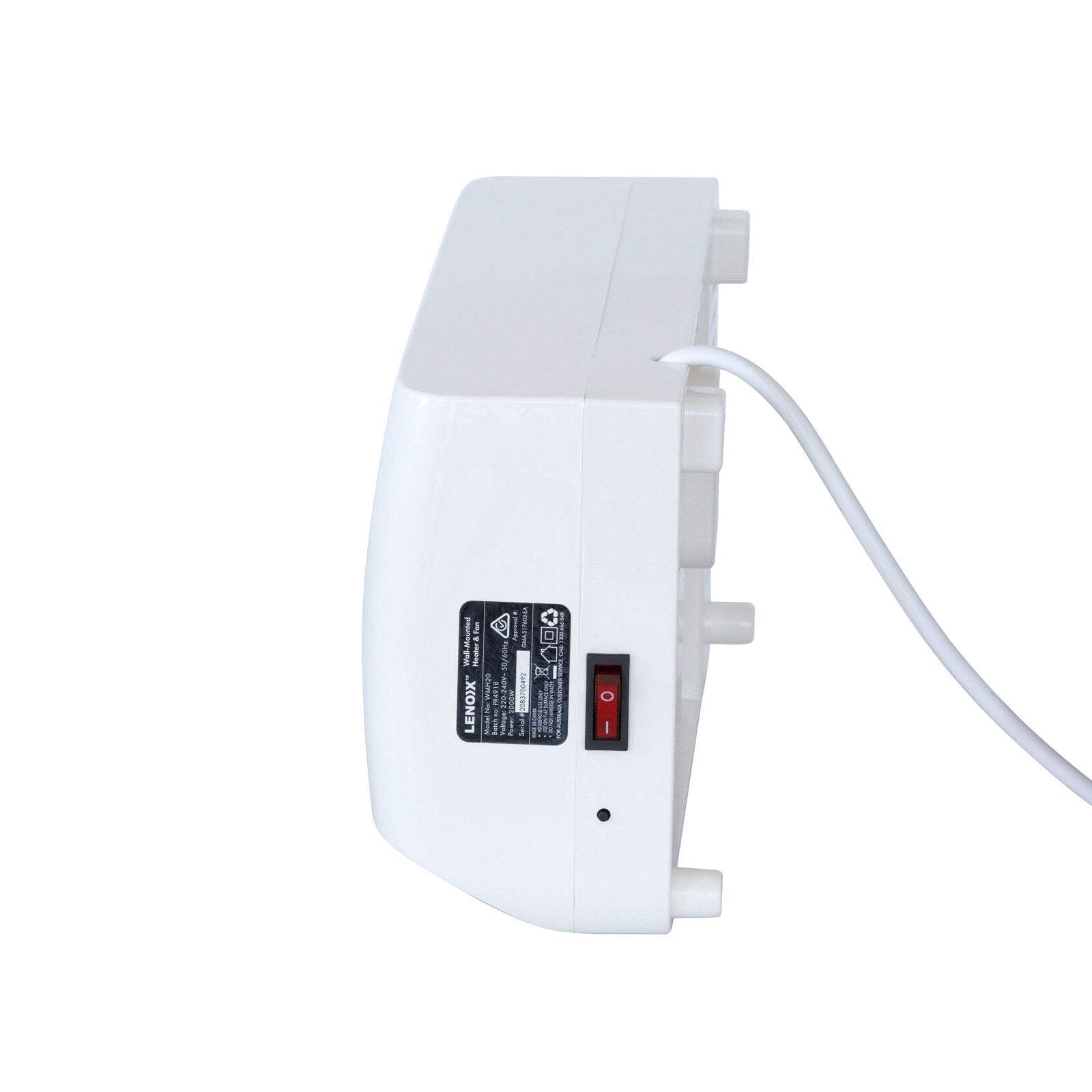 Wall-Mounted Heater & Fan with Remote Control V196-WMH20