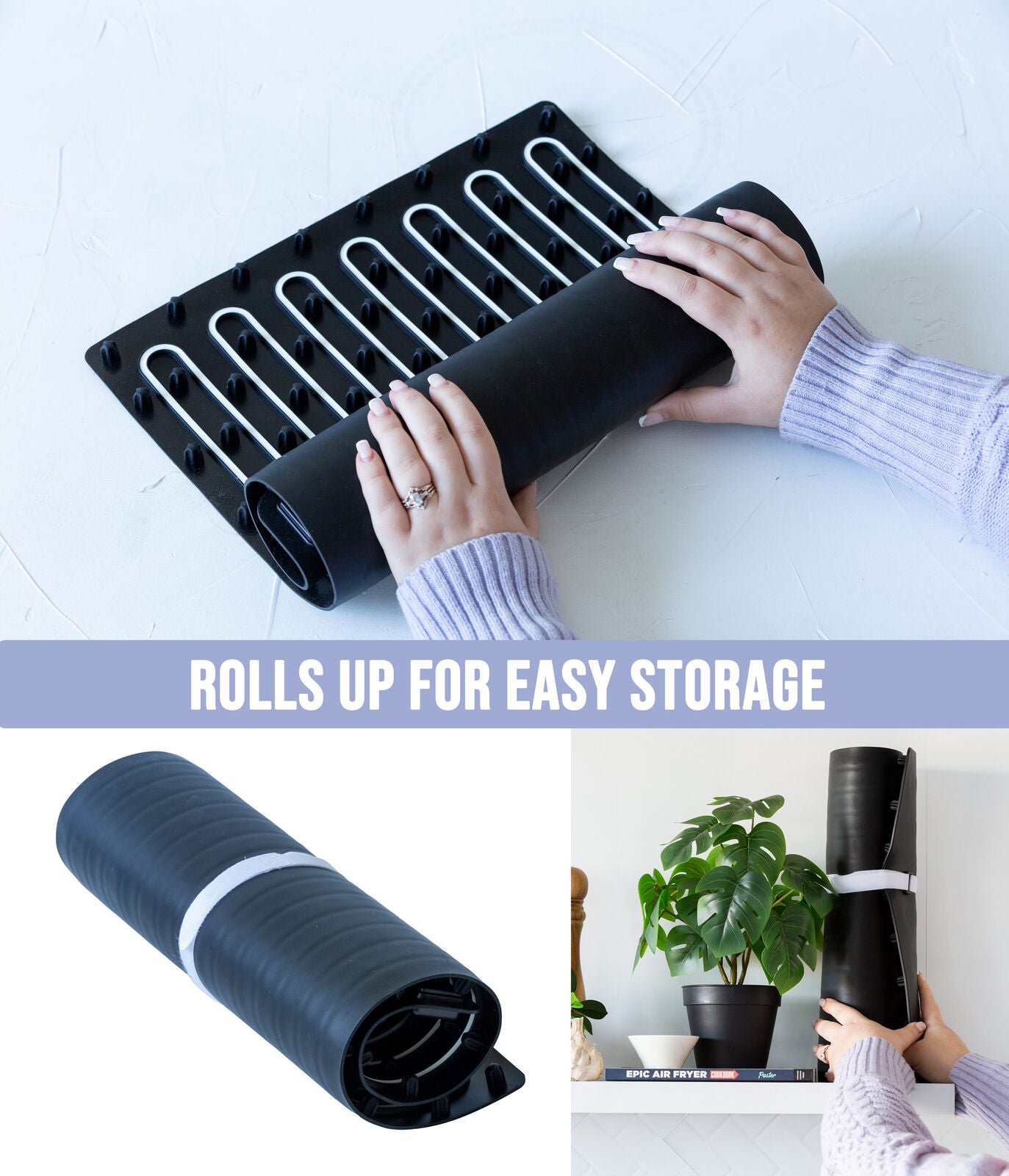 Electric Warming Mat Adjustable 3-Level Heat, Rollable & Portable Hot Plates Heat Pad V196-WT660