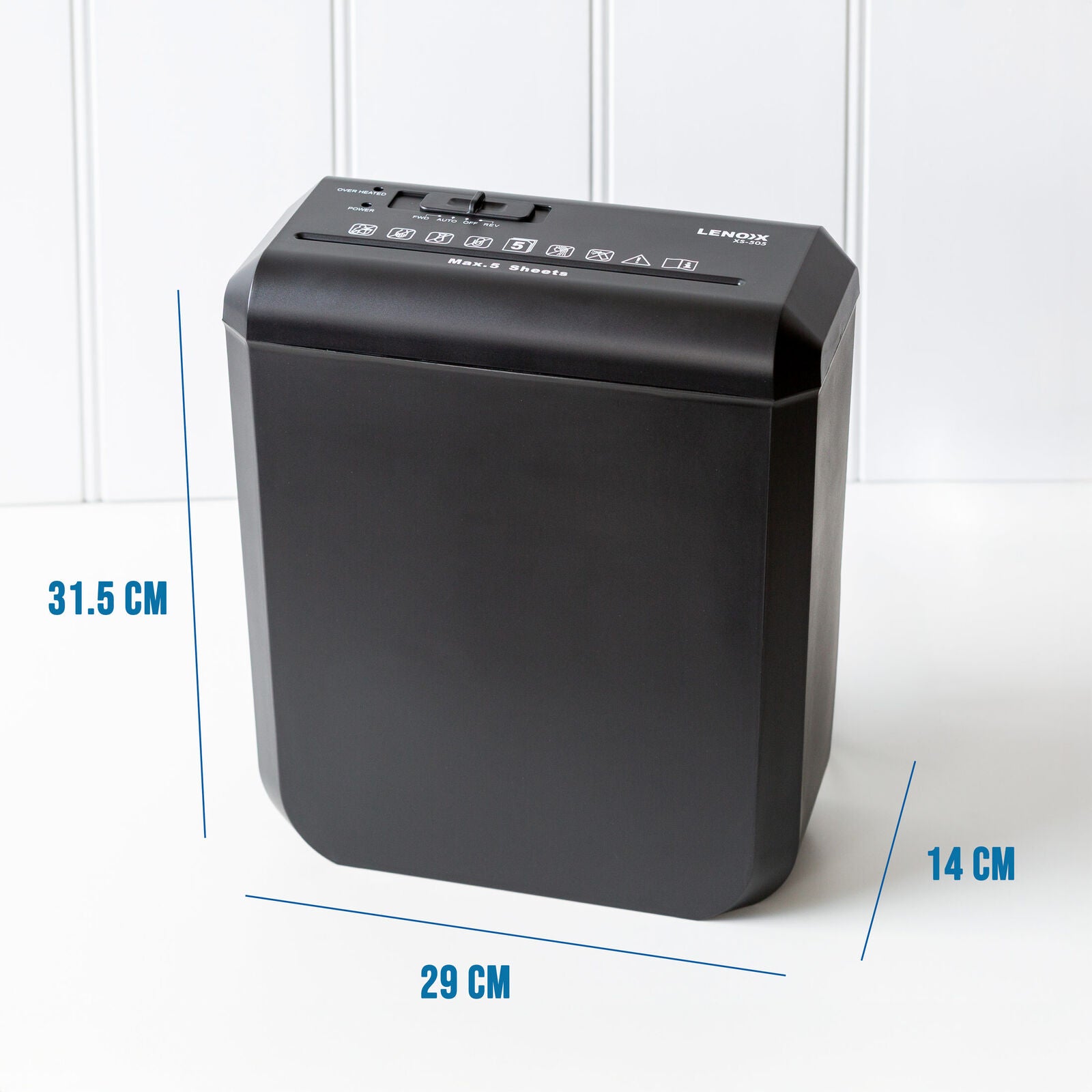 Home & Office Shredder, 5 x A4 At Once, Auto Start/Stop Function V196-XS-505