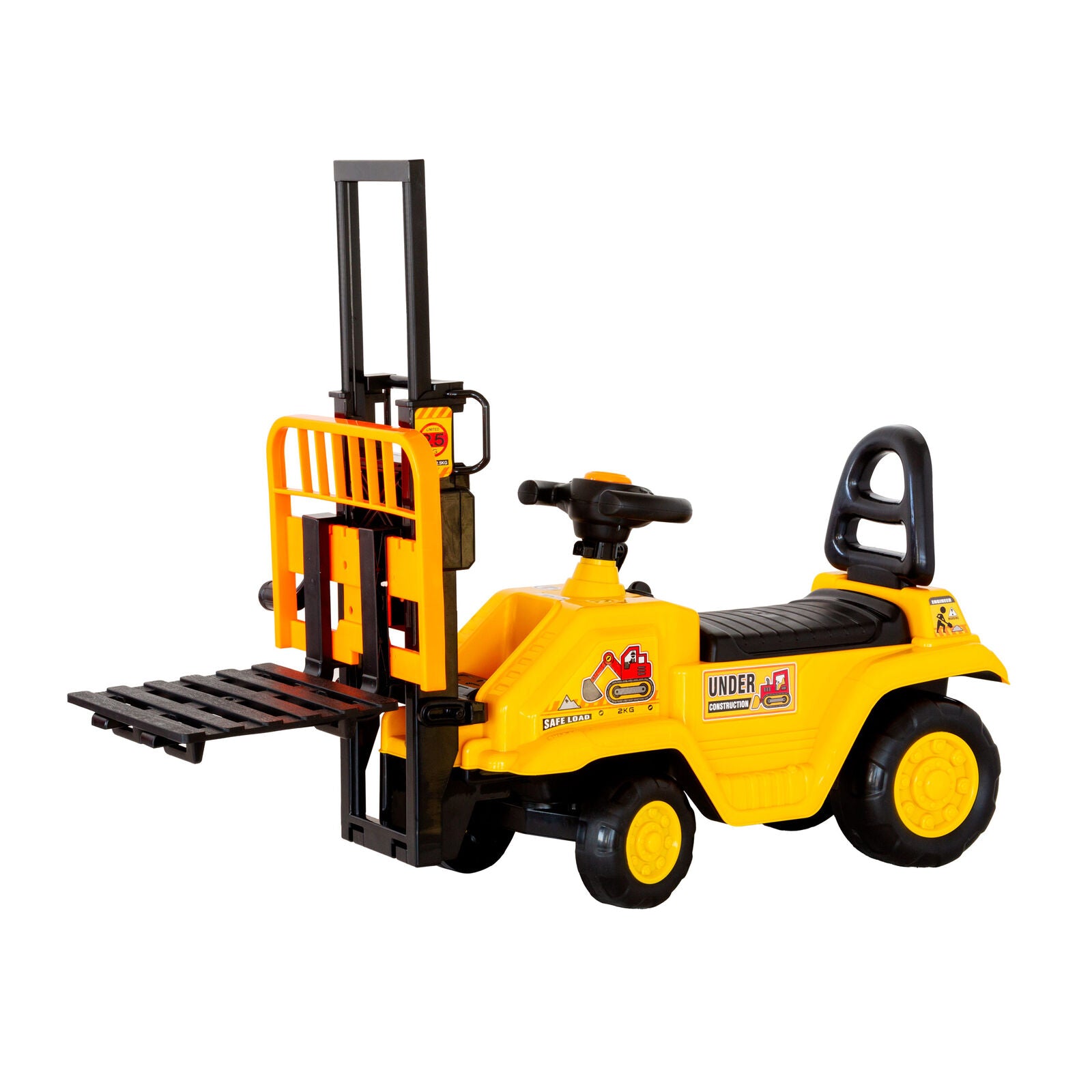 Kids Manual Forklift Ride-On with Working Mast Lift and Pallet V196-YD1003