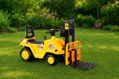 Kids Manual Forklift Ride-On with Working Mast Lift and Pallet V196-YD1003