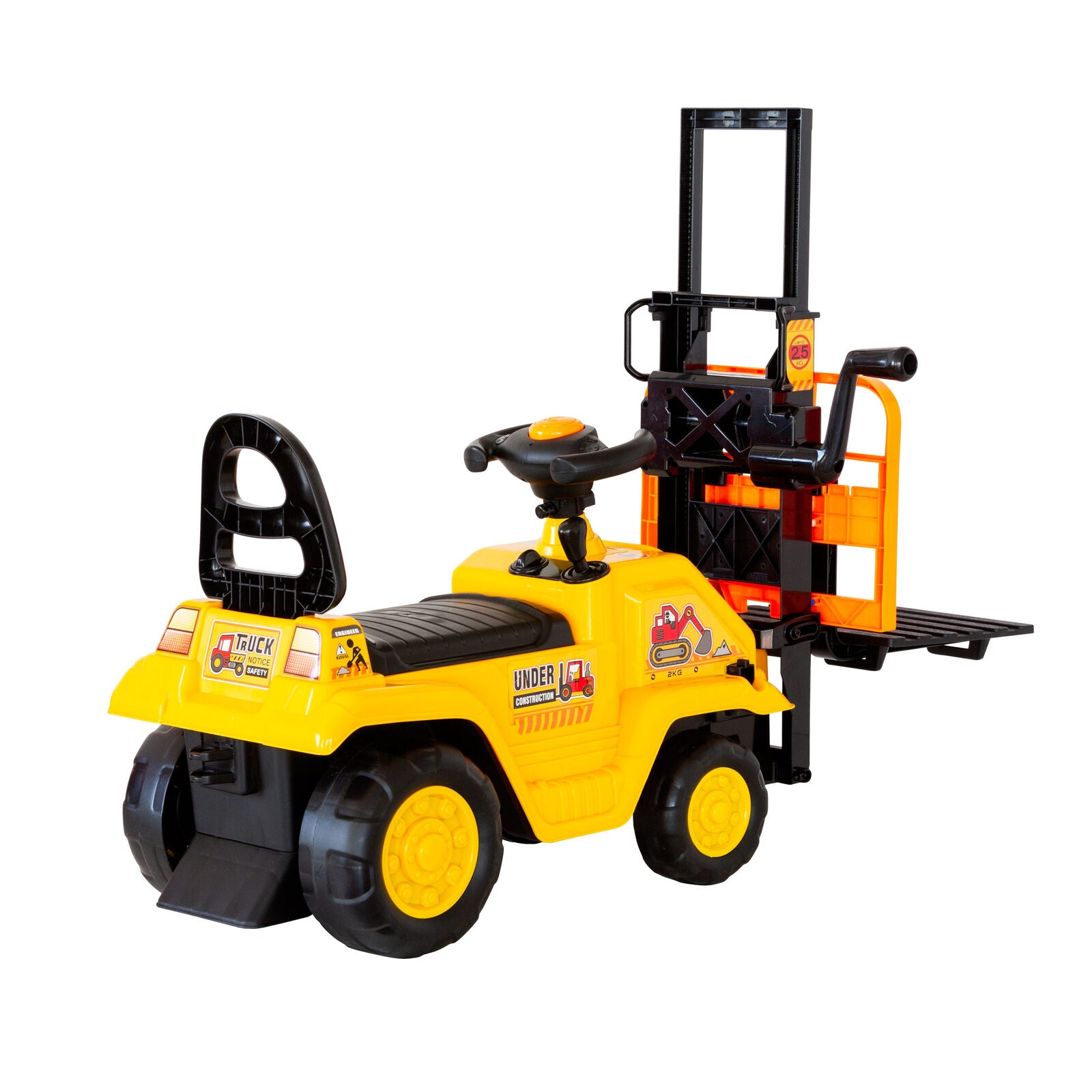 Kids Manual Forklift Ride-On with Working Mast Lift and Pallet V196-YD1003