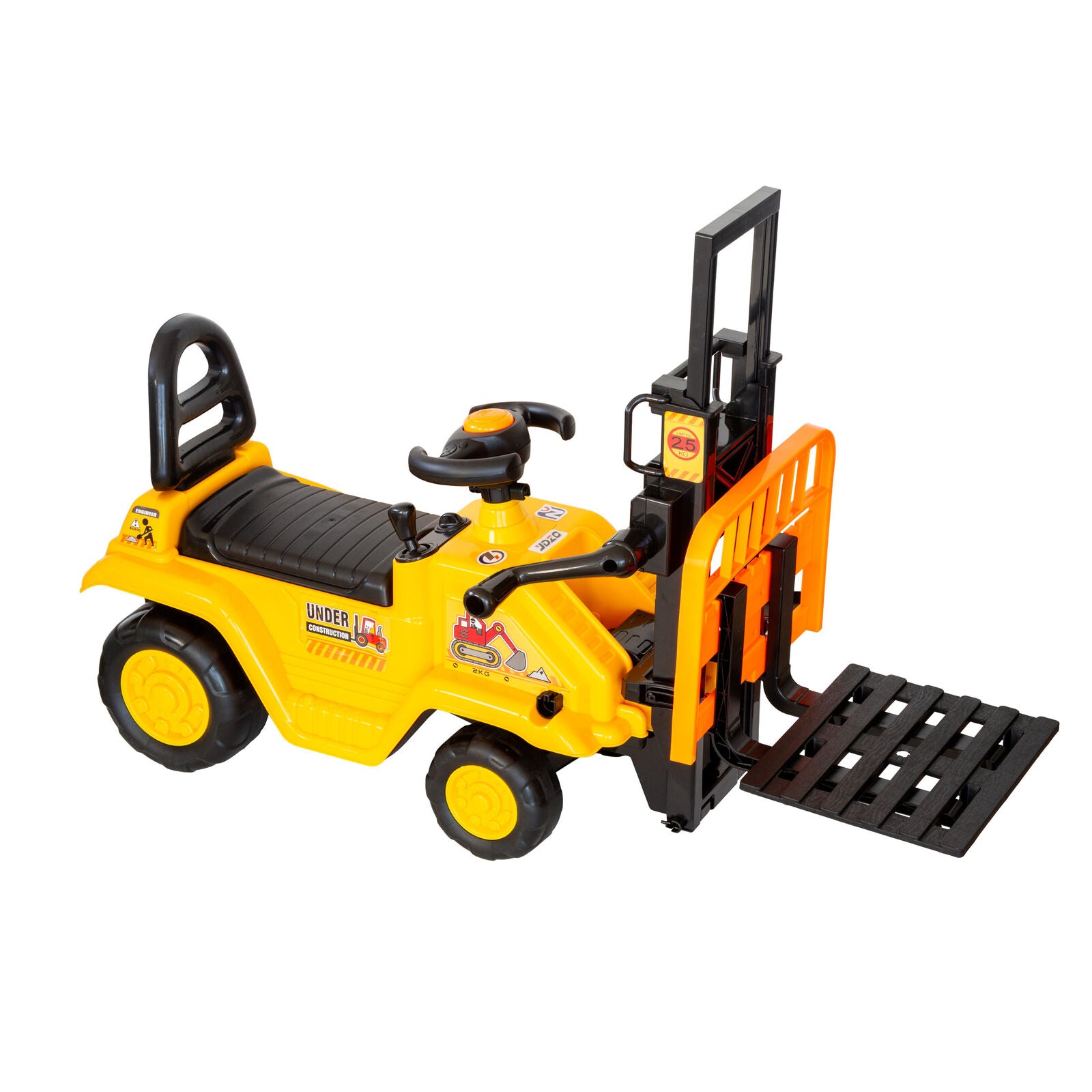 Kids Manual Forklift Ride-On with Working Mast Lift and Pallet V196-YD1003