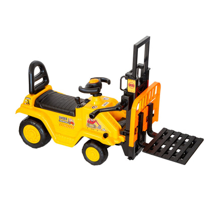 Kids Manual Forklift Ride-On with Working Mast Lift and Pallet V196-YD1003
