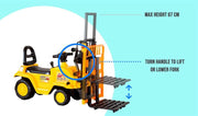 Kids Manual Forklift Ride-On with Working Mast Lift and Pallet V196-YD1003