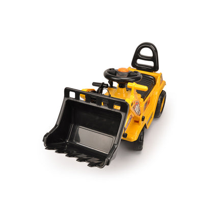 Ride-on Children's Digger (Yellow) w/ Interactive Gear Stick & Scoop V196-YD1004