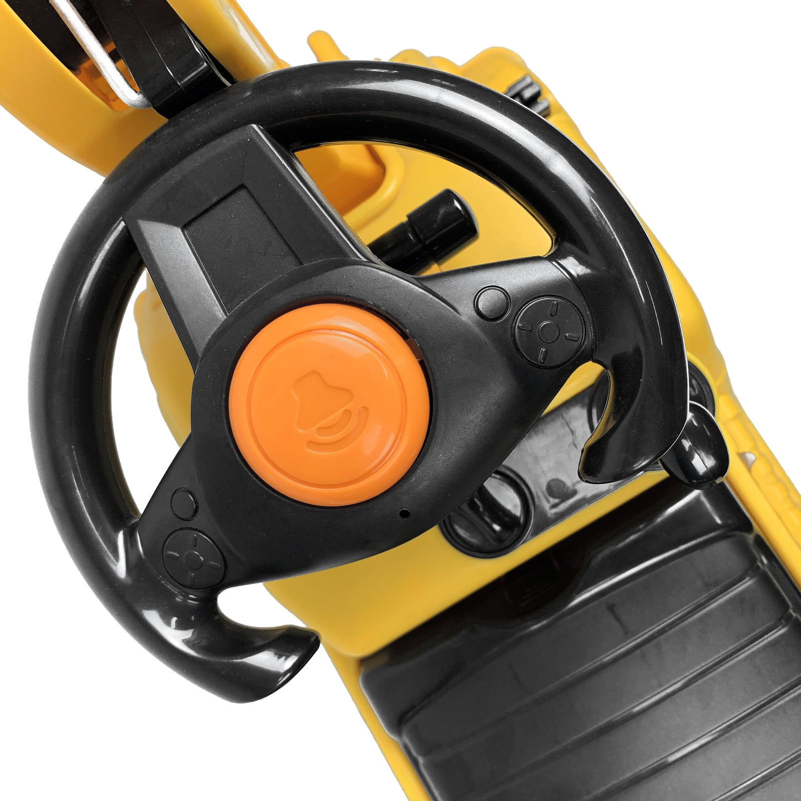 Ride-on Children's Excavator (Yellow) w/ Dual Operation Levers to Scoop V196-YD1007