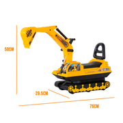 Ride-on Children's Excavator w/ Sturdy Track and Dual Operation Levers to Scoop V196-YD2001