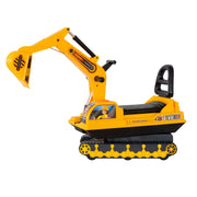 Ride-on Children's Excavator w/ Sturdy Track and Dual Operation Levers to Scoop V196-YD2001
