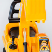 Ride-on Children's Excavator w/ Sturdy Track and Dual Operation Levers to Scoop V196-YD2001