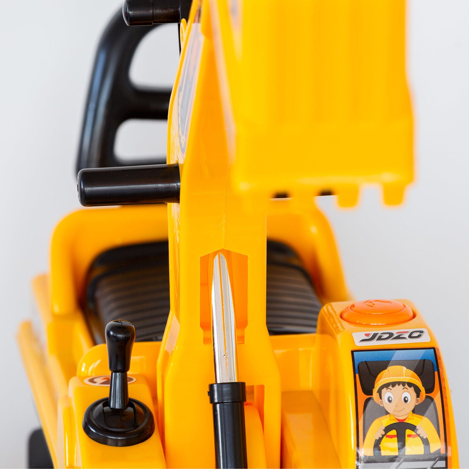 Ride-on Children's Excavator w/ Sturdy Track and Dual Operation Levers to Scoop V196-YD2001