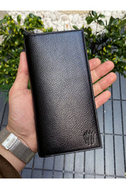 Leather Phone Wallet - Black V197-MMAWB-1386