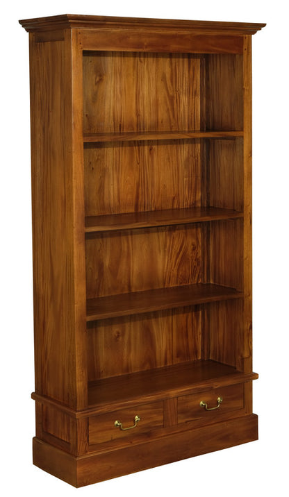 Tasmania 2 Drawer Bookcase (Light Pecan) V199-BC002PNLP