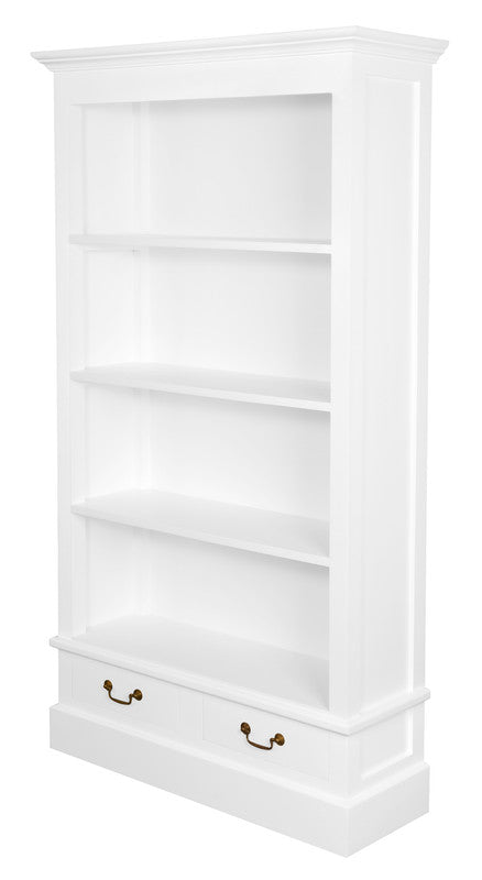 Tasmania 2 Drawer Bookcase (White) V199-BC002PNWH