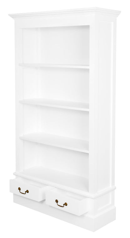 Tasmania 2 Drawer Bookcase (White) V199-BC002PNWH
