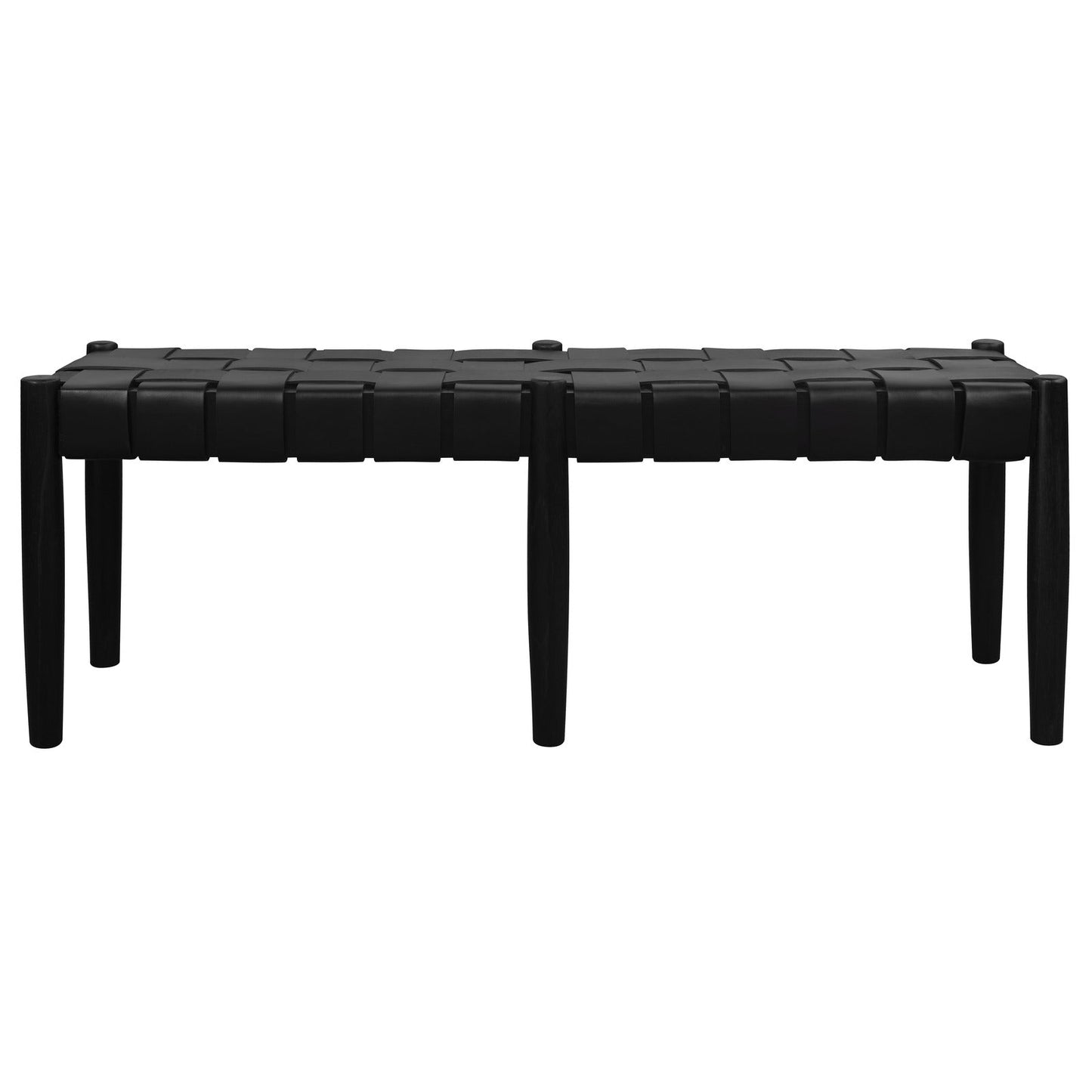 Elliot Leather Bench (Black) V199-BE12535WLHBW