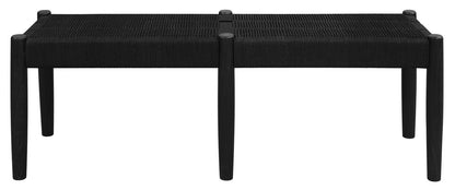 Kelly Loom Oak Bench (Black) V199-BE125RTKLB