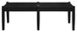 Kelly Loom Oak Bench (Black) V199-BE125RTKLB