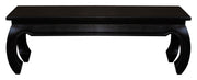 Dynasty Solid Mahogany Timber Opium Leg Bench 128 x 35 (Chocolate) V199-BE12835OLC