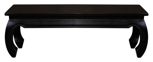 Dynasty Solid Mahogany Timber Opium Leg Bench 128 x 35 (Chocolate) V199-BE12835OLC