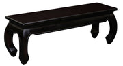 Dynasty Solid Mahogany Timber Opium Leg Bench 128 x 35 (Chocolate) V199-BE12835OLC