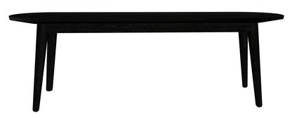 Huntley Solid Oak Bench (Black) V199-BE13035OVB