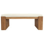 Adelle Solid Mindi Timber Bench - Small (Almond) V199-BE130ADALW
