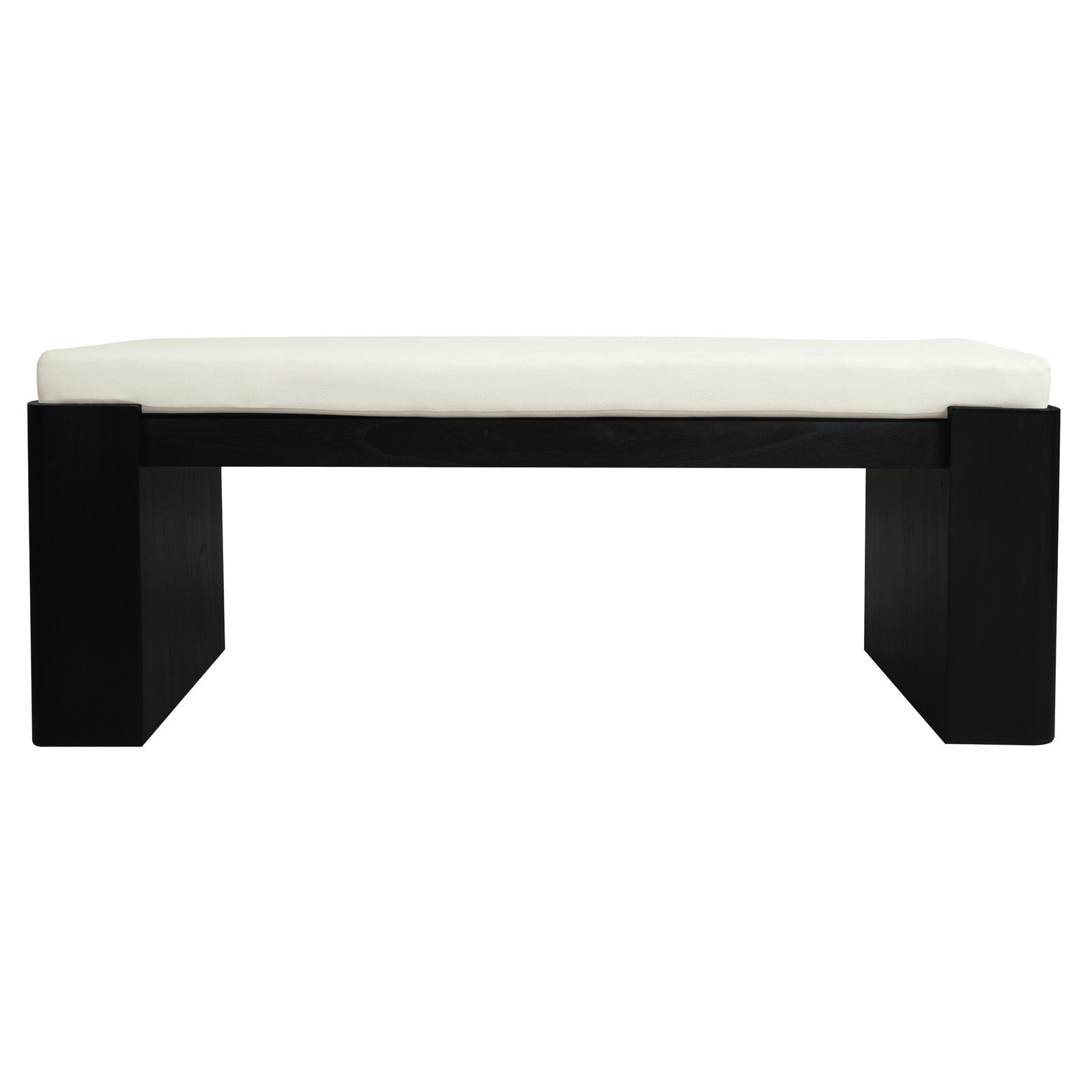 Adelle Solid Mindi Timber Bench - Small (Black) V199-BE130ADBW