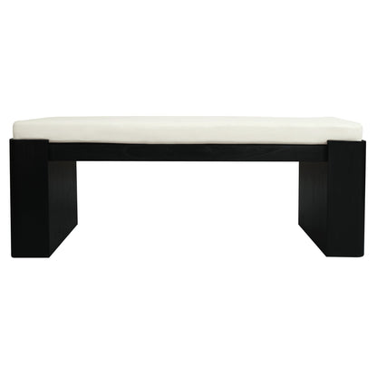 Adelle Solid Mindi Timber Bench - Small (Black) V199-BE130ADBW