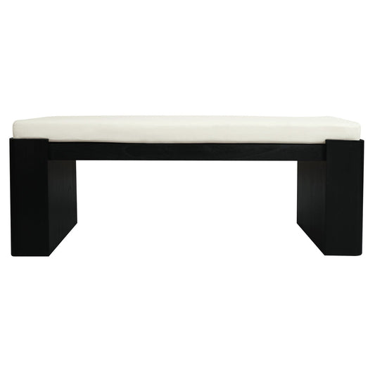 Adelle Solid Mindi Timber Bench - Small (Black) V199-BE130ADBW