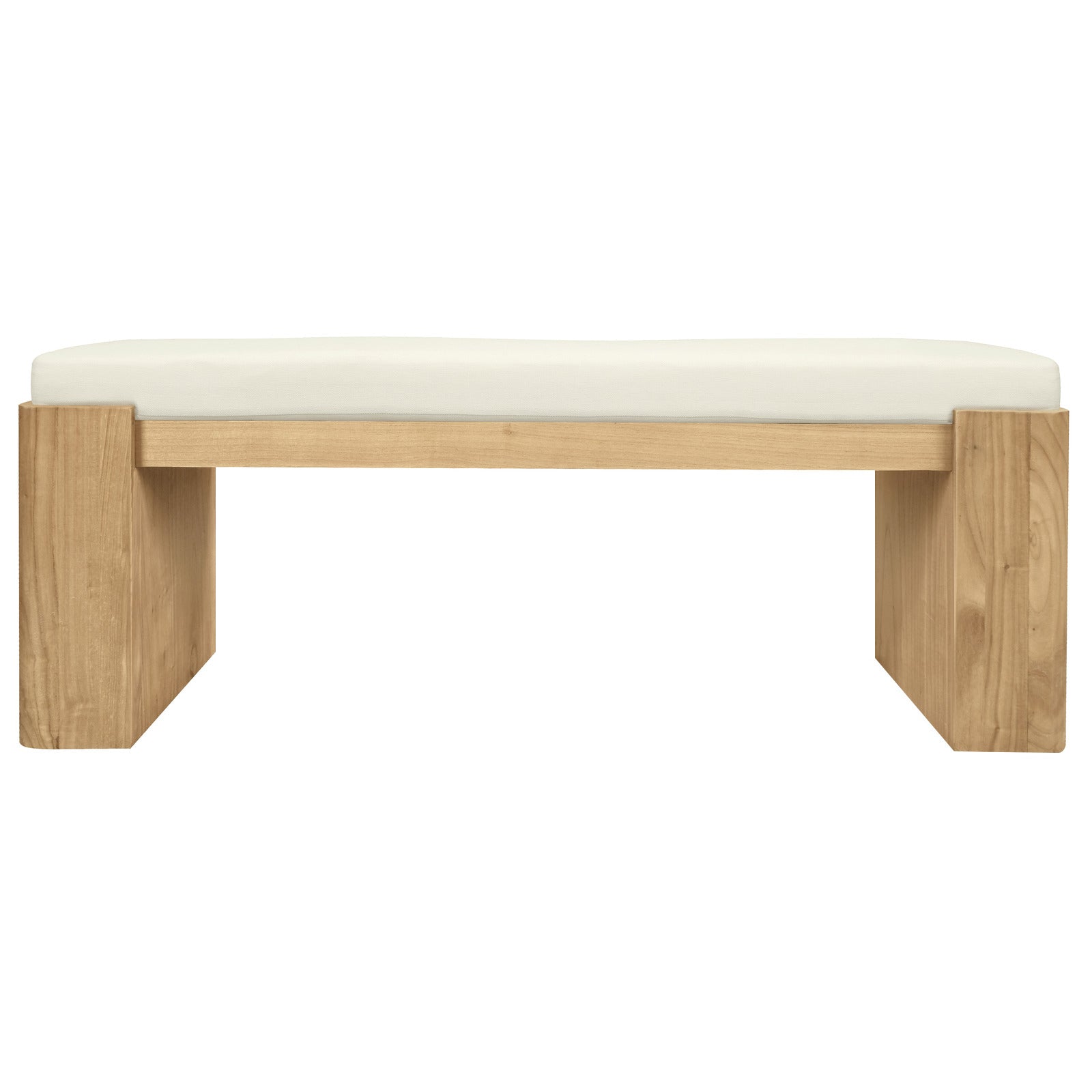 Adelle Solid Mindi Timber Bench - Small (Natural) V199-BE130ADNIW