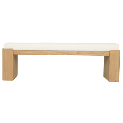 Adelle Solid Mindi Timber Bench - Large (Natural) V199-BE160ADNIW