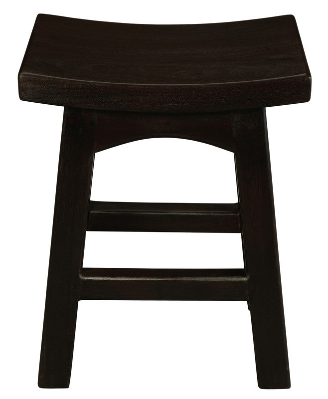 Tokyo Solid Mahogan Timber Footstool (Chocolate) V199-BR048WDC