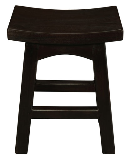 Tokyo Solid Mahogan Timber Footstool (Chocolate) V199-BR048WDC