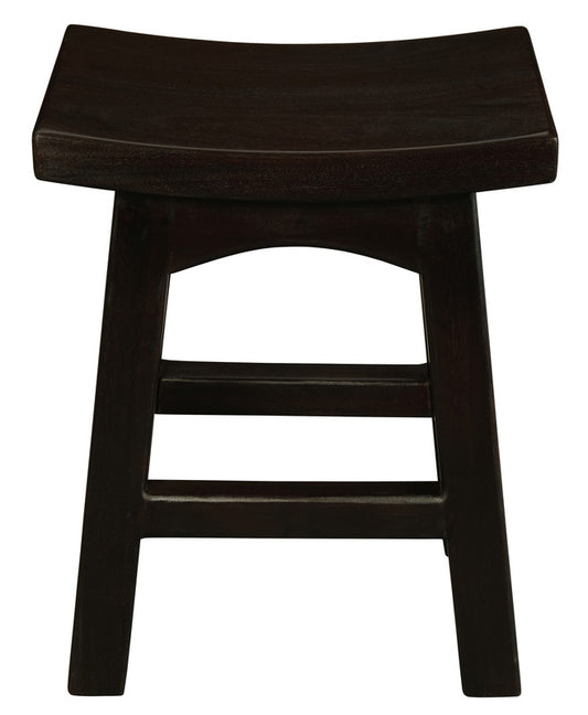 Tokyo Solid Mahogan Timber Footstool (Chocolate) V199-BR048WDC