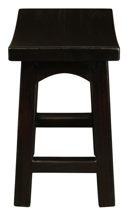 Tokyo Solid Mahogan Timber Footstool (Chocolate) V199-BR048WDC
